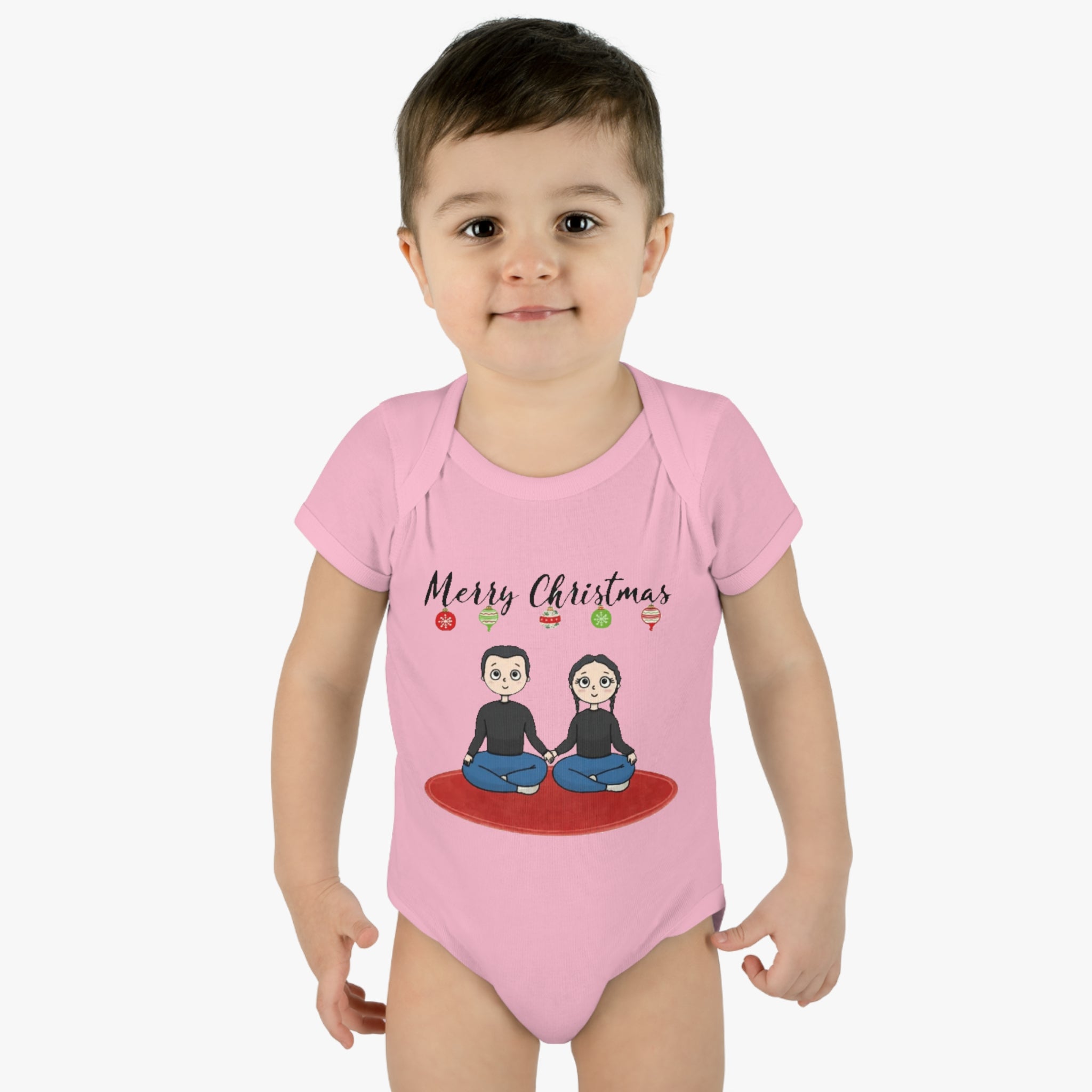 Merry Christmas | Infant Baby Rib Bodysuit